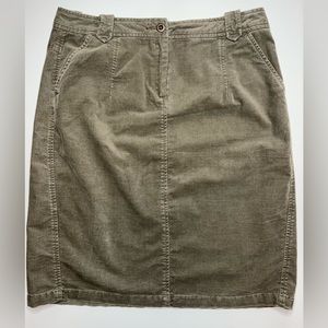 The Territory Ahead Green Grey Straight Pencil Skirt Womens 12